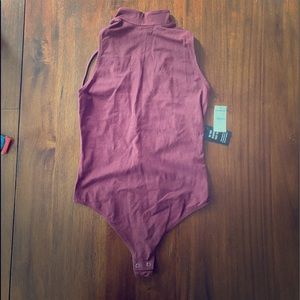 Express Burgundy thong bodysuit. New with tags.